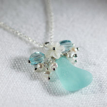 Load image into Gallery viewer, Small Bouquet Sea Glass Necklace (Choose Color)