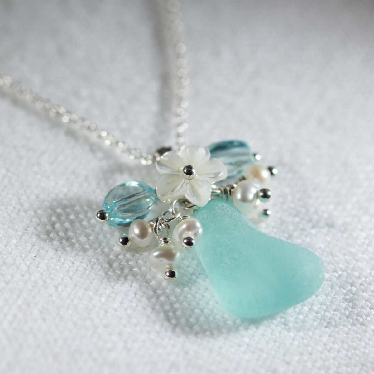 Sea Glass Treasure Necklace (Choose Color) – Katie Carrin Sea