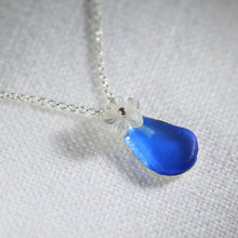 Load image into Gallery viewer, Teardrop Floating Bezel Sea Glass Necklace (Choose Color)