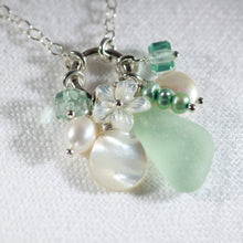 Load image into Gallery viewer, Sea Glass Treasure Necklace (Choose Color)