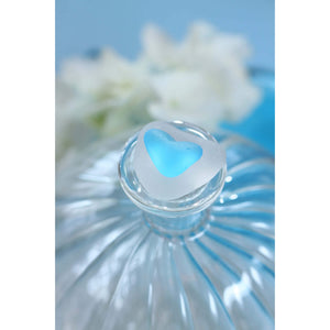 Turquoise Blue Heart Sea Glass Art Print