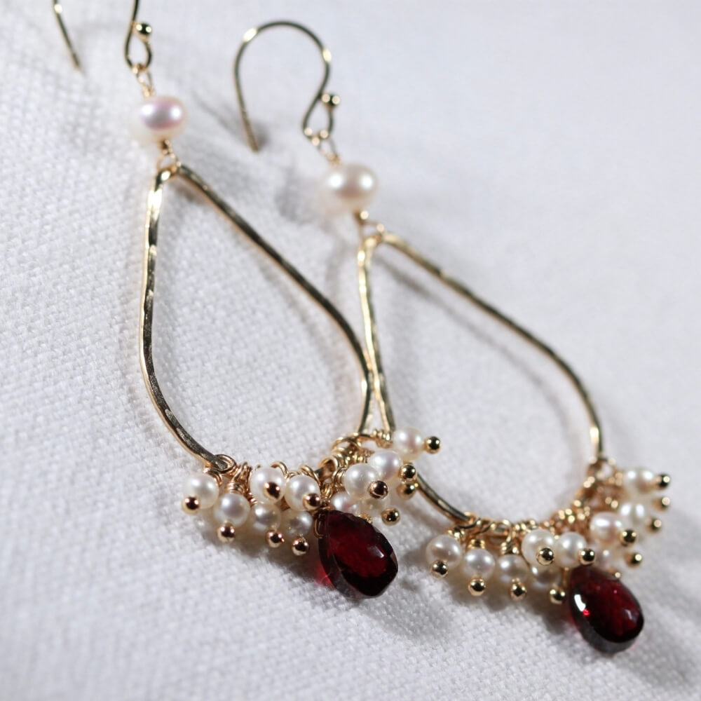 Pearl Chandelier Bridal Earring - Bridal Accessories - Laura Jayne  Accessories