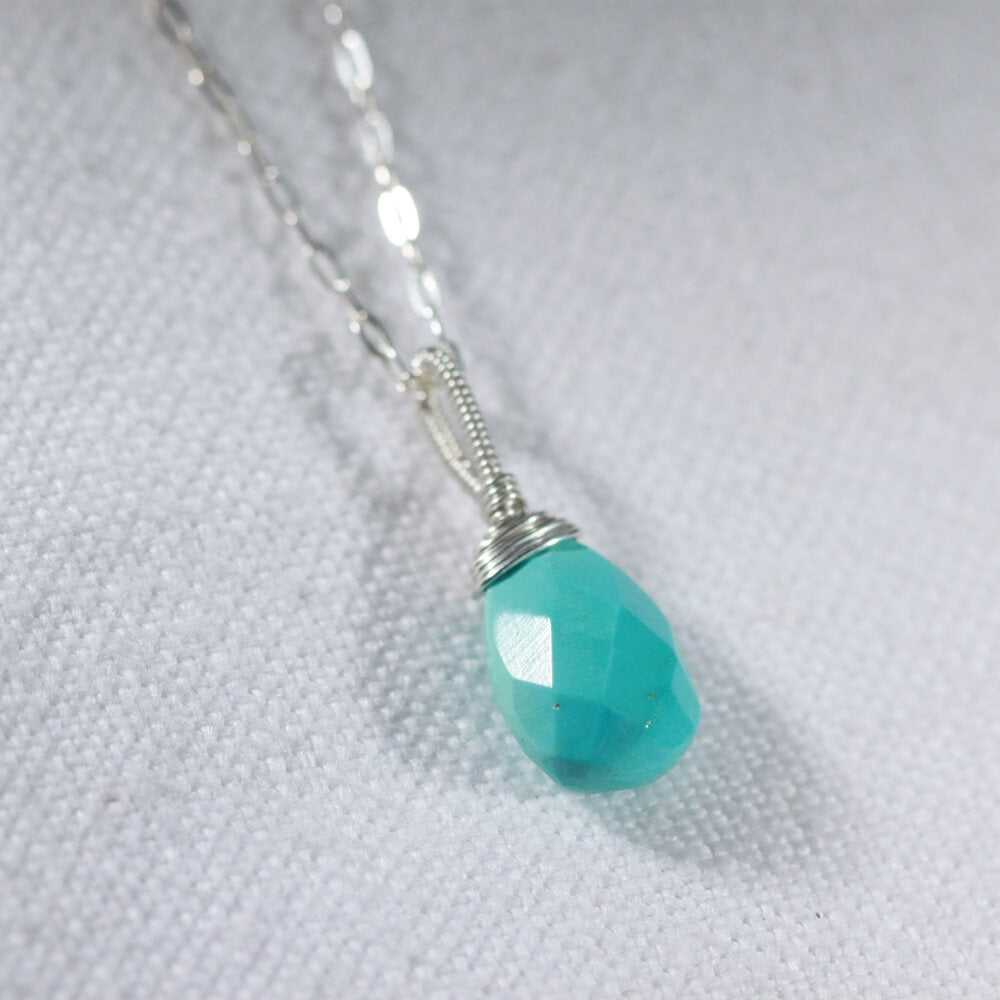 Sleeping Beauty Turquoise pendant in sterling silver