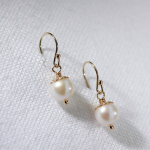Freshwater Petit Pearl Earrings in 14kt gold filled