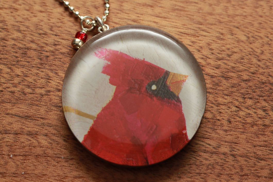Red Bird Necklace - Vera Manzoni Jewelry & More