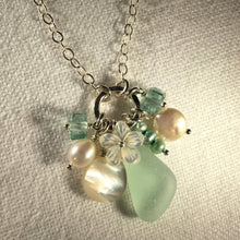 Load image into Gallery viewer, Sea Glass Treasure Necklace (Choose Color)